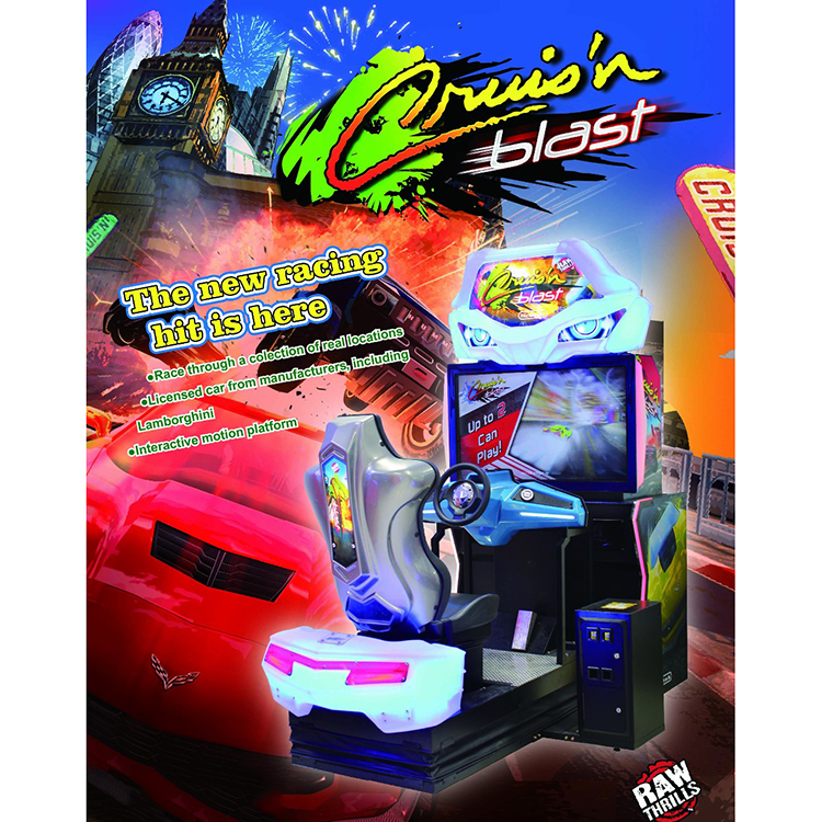 China Brand New Crusi'n Blast Full Motion Racing Arcade Car for