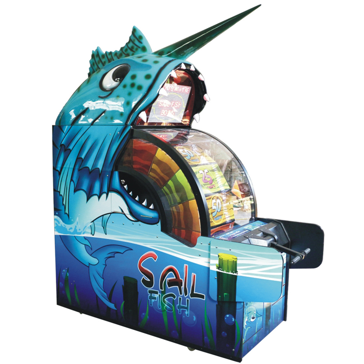 Sail Fish Wheel Redemption Game Machine - Arcade Video Game Coinop
