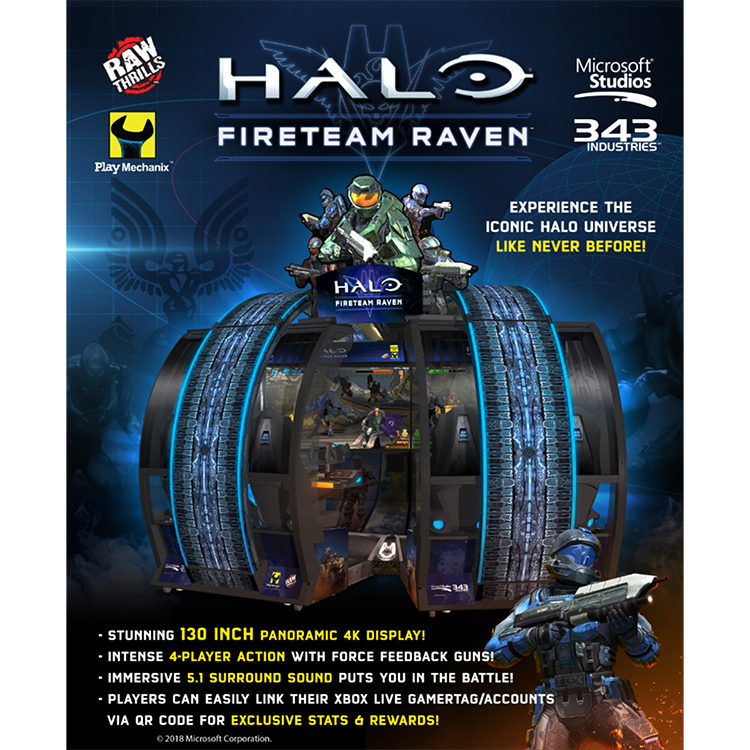 Halo: Fireteam Raven - 4-Player Tethered - Betson Enterprises