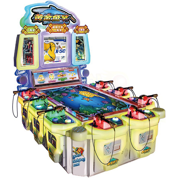 Gold Fishing Rod Fishing Machine 8 players - Arcade Video Game Coinop Sales  - Coinopexpress