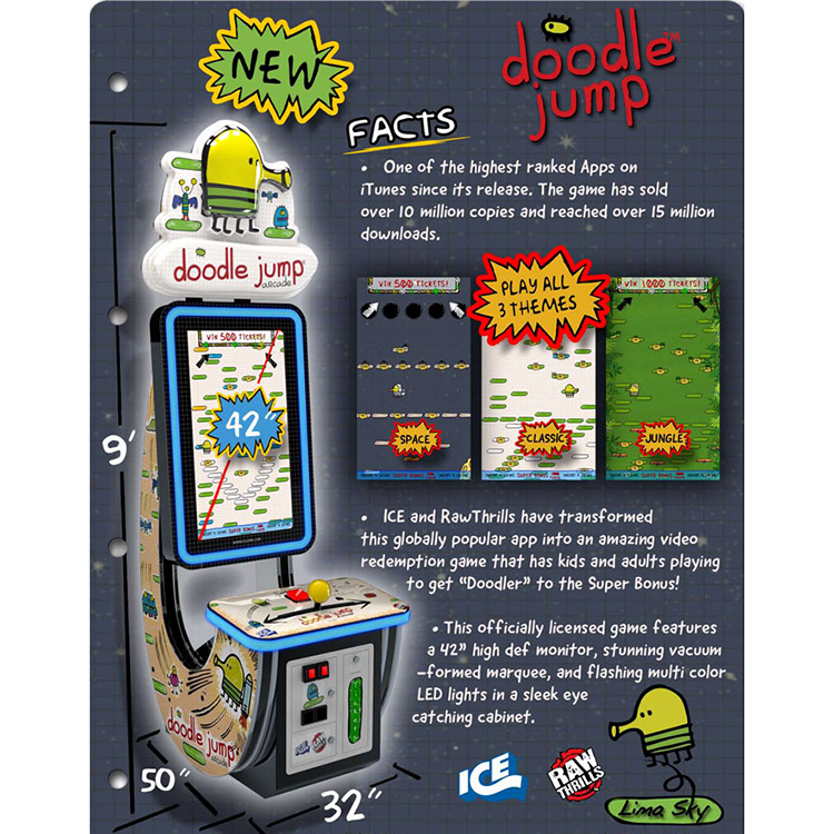 Doodle Jump - Arcade Ticket Game 