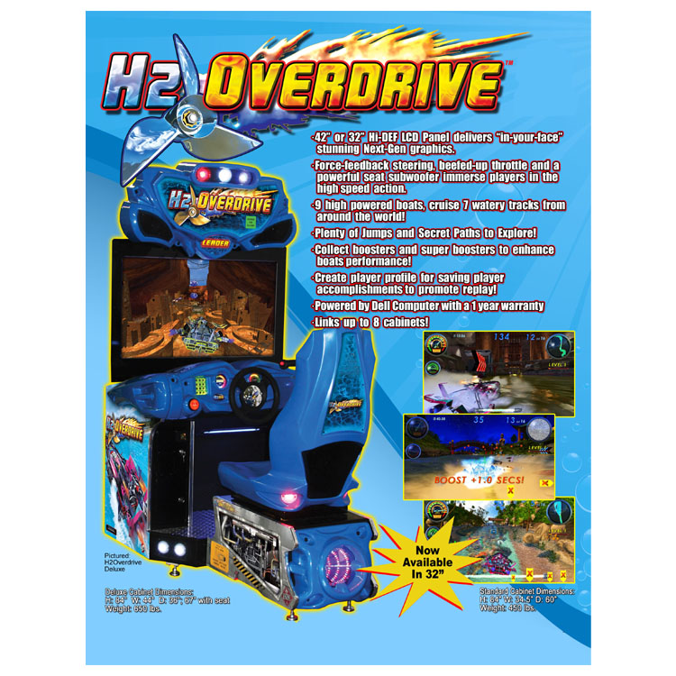 H2 Overdrive DX (42 inch LCD screen) - Arcade Video Game H2 Overdrive DX (42 inch LCD screen) - Arcade Video Game