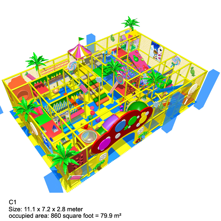 Children Indoor Playground (861 square feet) - Arcade Video
