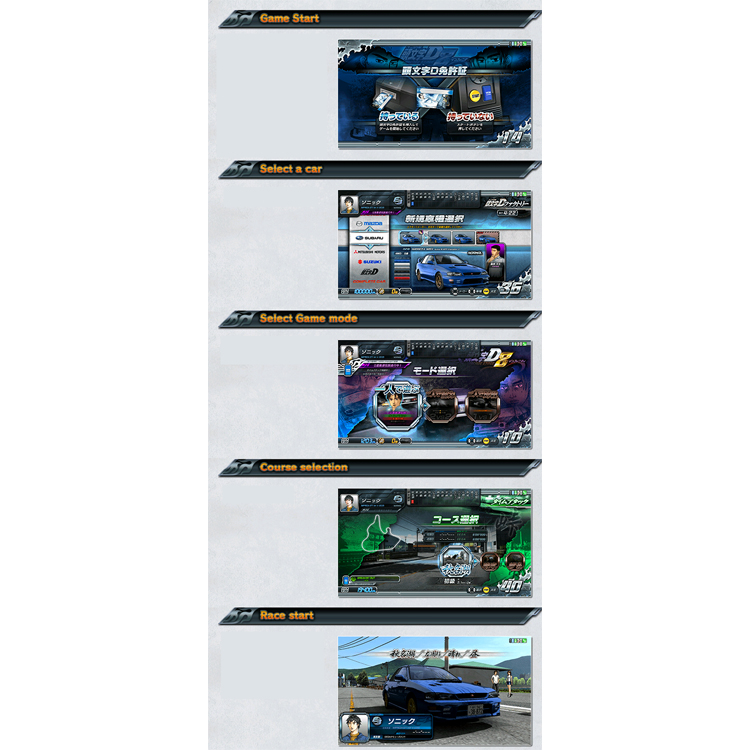 Initial D Arcade Stage Version 8 Infinity 2 players with