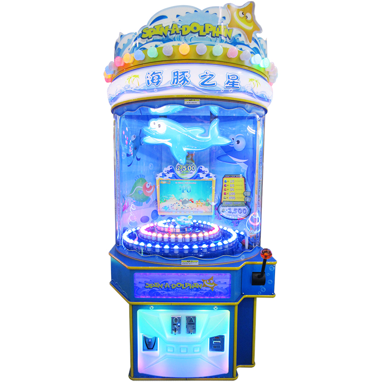 Coin Operated Tickets Dolphin Baby Fishing Arcade Game Machine for