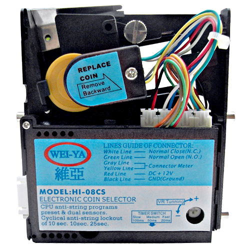 WEIYA CPU comparable electronic coin mech HI-08CS - Arcade WEIYA CPU comparable electronic coin mech HI-08CS - Arcade