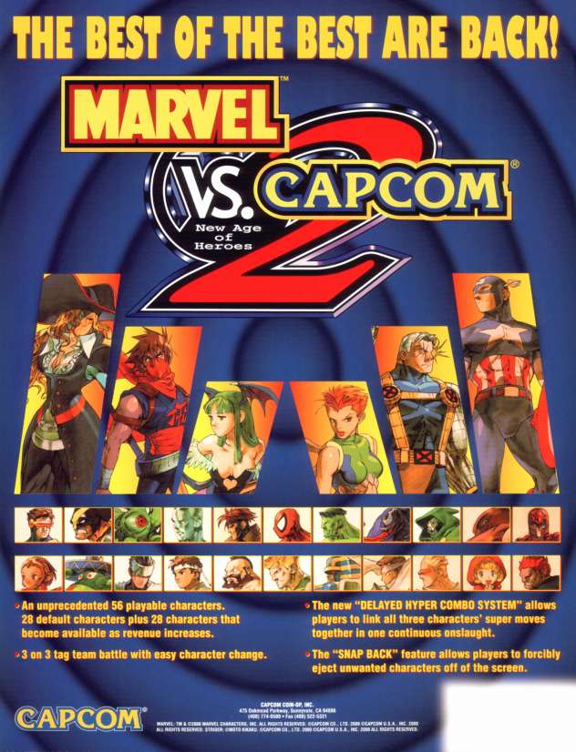 Marvel Vs Capcom 2 kit - Arcade Video Game Coinop Sales 